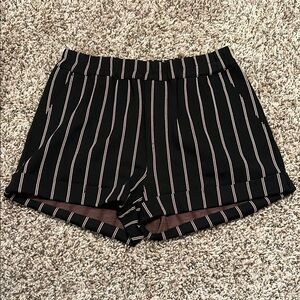 Forever 21 Black Striped Women's Shorts